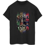 T-shirt Dc Comics Black Adam JSA Gold Badge