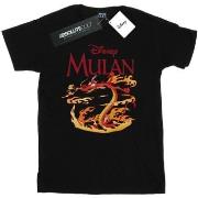 T-shirt Disney Mulan Mushu Dragon Fire