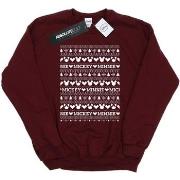 Sweat-shirt Disney Mickey And Minnie Christmas Fair Isle