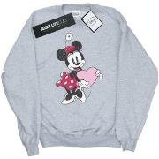 Sweat-shirt Disney Minnie Mouse Love Heart