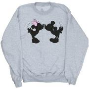 Sweat-shirt Disney Mickey Minnie Kiss Silhouette
