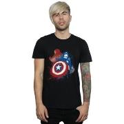 T-shirt Marvel Captain America Civil War Painted Vs Iron Man