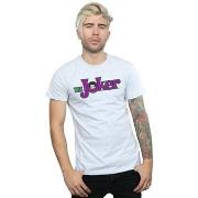 T-shirt Dc Comics The Joker Text Logo