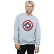 Sweat-shirt Marvel Captain America Splatter Shield