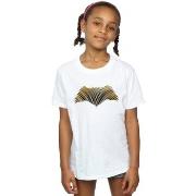 T-shirt enfant Dc Comics Justice League Movie Batman Logo Textured