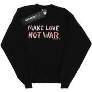 Sweat-shirt Woodstock Make Love Not War Floral