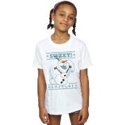 T-shirt enfant Disney Frozen Sweet Christmas