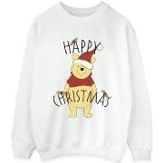 Sweat-shirt Disney Winnie The Pooh Happy Christmas Holly
