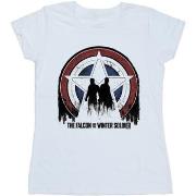 T-shirt Marvel The Falcon And The Winter Soldier Star Silhouettes