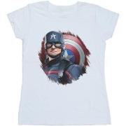 T-shirt Marvel The Falcon And The Winter Soldier Captain America Stare