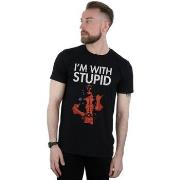 T-shirt Marvel I'm With Stupid