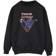 Sweat-shirt Marvel Thor Love And Thunder Logo Triangle