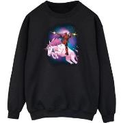 Sweat-shirt Marvel Deadpool Space Unicorn