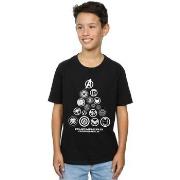 T-shirt enfant Marvel Avengers Endgame Pyramid Icons