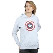 Sweat-shirt Marvel Captain America Civil War Distressed Shield