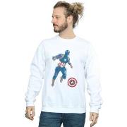 Sweat-shirt Marvel Avengers Endgame Painted Captain America