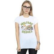 T-shirt Dc Comics Justice League Christmas Delivery