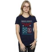 T-shirt Dc Comics Justice League Movie Wonder Woman Flag