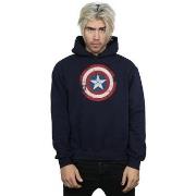 Sweat-shirt Marvel Captain America Civil War Distressed Shield