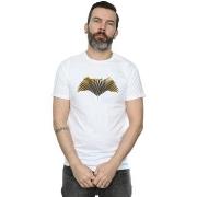 T-shirt Dc Comics Justice League Movie Batman Logo Textured