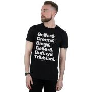 T-shirt Friends Surnames Text