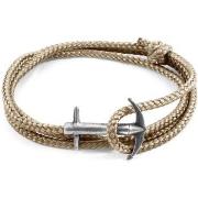 Bracelets Anchor &amp; Crew Bracelet Ancre Admiral Argenté Et Corde