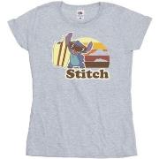 T-shirt Disney Lilo And Stitch Bitten Surfboard