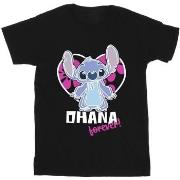 T-shirt enfant Disney Lilo And Stitch Ohana Forever Heart