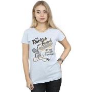 T-shirt Dessins Animés Wile E Coyote Rocket Board