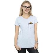 T-shirt Dessins Animés Daffy Duck Faux Pocket