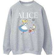 Sweat-shirt Disney Alice In Wonderland Follow The Rabbit