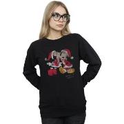 Sweat-shirt Disney Mickey And Minnie Christmas Kiss