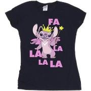 T-shirt Disney Lilo Stitch Angel Fa La La