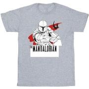 T-shirt enfant Disney The Mandalorian Mando Shoots