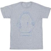 T-shirt enfant Disney The Mandalorian Outline Helm Diamond