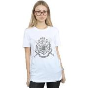 T-shirt Harry Potter Hogwarts Badge Wands