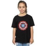 T-shirt enfant Marvel Captain America Pixelated Shield