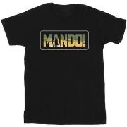 T-shirt enfant Disney The Mandalorian Mando Cutout