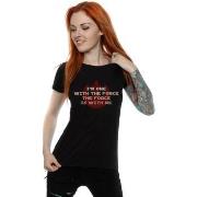 T-shirt Disney Rogue One I'm One With The Force Red