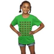 T-shirt enfant Disney Mickey And Minnie Christmas Hearts