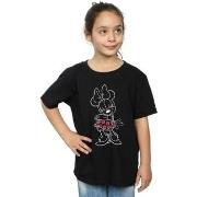 T-shirt enfant Disney Minnie Mouse Outline Polka Dot
