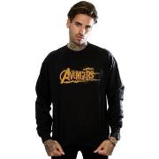 Sweat-shirt Marvel Avengers Infinity War Orange Logo