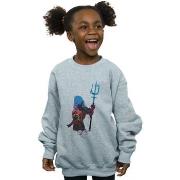 Sweat-shirt enfant Dc Comics Aquaman Battle Silhouette