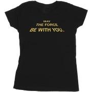 T-shirt Disney May The Force Opening Crawls