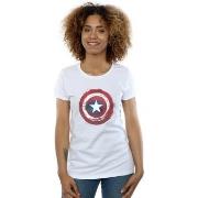 T-shirt Marvel Captain America Splatter Shield