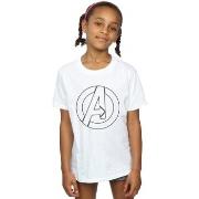 T-shirt enfant Marvel Avenegers Assemble A Logo Outline