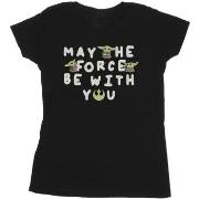 T-shirt Disney The Mandalorian May The Force Be With You