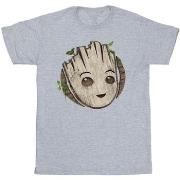 T-shirt Marvel I Am Groot Wooden Head