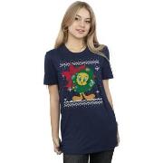 T-shirt Dessins Animés Tweety Pie Christmas Fair Isle