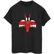 T-shirt Dessins Animés Sylvester England Face